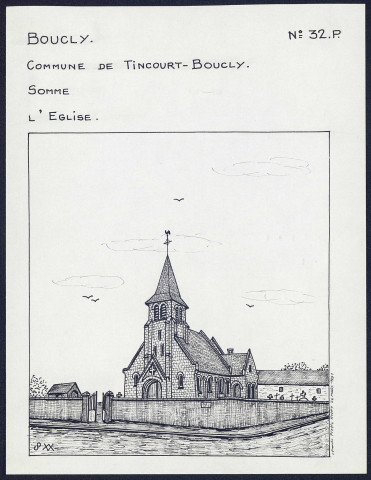 Boucly (commune de Tincourt-Boucly) : l'église - (Reproduction interdite sans autorisation - © Claude Piette)