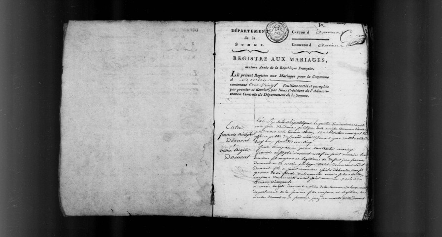 Amiens (2e arrondissement) : mariages