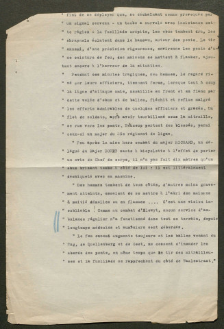 Témoignage de De Grox (Général - Capitaine en 1914) et correspondance avec Jacques Péricard