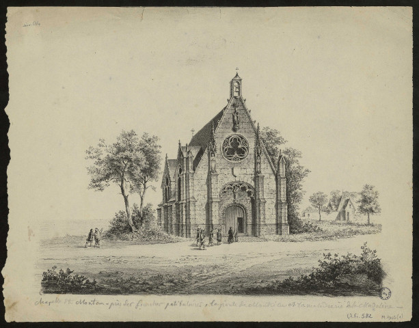 Chapelle Saint-Montan, près des fourches patibulaires. La porte de Montrécu et la Maladredie de la Madeleine