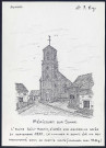 Méricourt-sur-Somme : église Saint-Martin d'après une aquarelle - (Reproduction interdite sans autorisation - © Claude Piette)