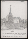 Oissy : vue du village, église, placette, mairie, entrée du château - (Reproduction interdite sans autorisation - © Claude Piette)
