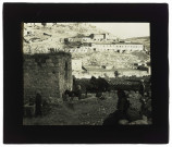 Jérusalem. Fontaine de Siloë, en face du village de Siloë