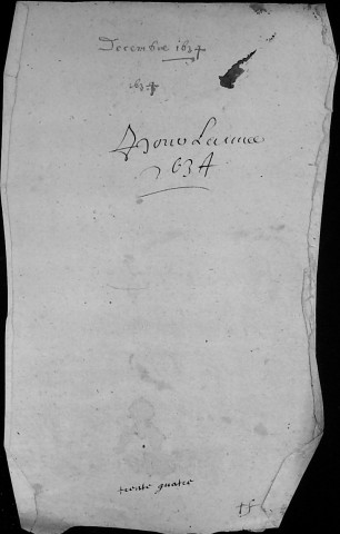 Etude de Me Antoine Limeux à Amiens (étude n°11). Minutes de l'année 1634