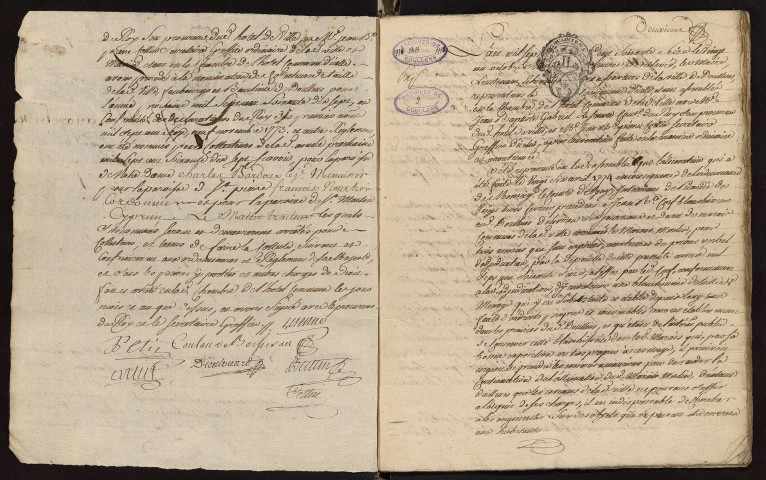 Doullens. Délibérations de l'échevinage