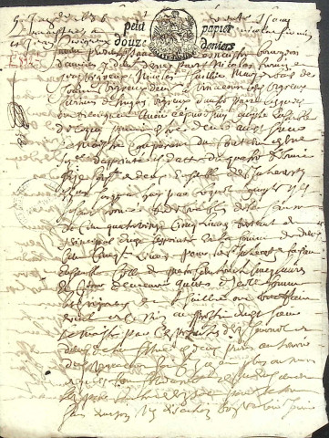 Etude de Me Pierre Trencart à Amiens (étude n°7). Minutes de l'année 1686