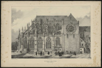 Vue du transept et de l'abside de Saint-Etienne. Beauvais (Picardie)