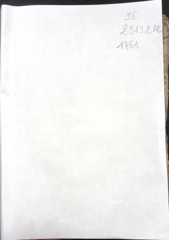 Etude de Me Antoine Picard à Amiens (étude n°26). Minutes de l'année 1751