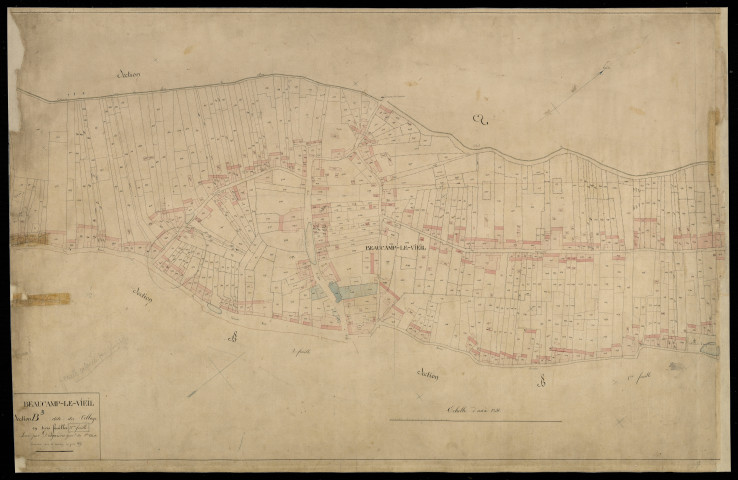 Plan du cadastre napoléonien - Beaucamps-le-Vieux (Beaucamp-le-Vieil) : Village (Le), B3