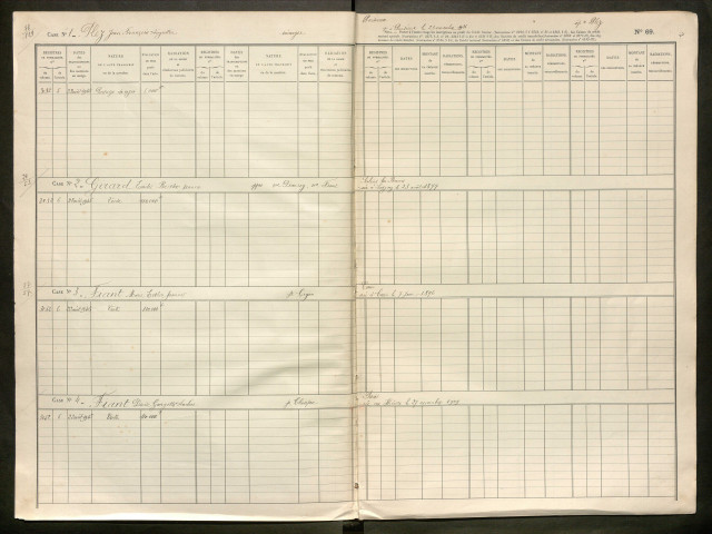 Répertoire des formalités hypothécaires, du 22/08/1945 au 23/02/1946, registre n° 416 (Péronne)