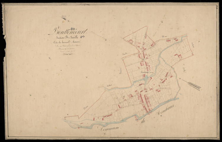 Plan du cadastre napoléonien - Bouttencourt : Hameau d'Ansenne (Le), B2