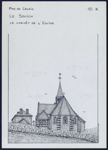 Le Souich (Pas-de-Calais) : le chevet de l'église - (Reproduction interdite sans autorisation - © Claude Piette)