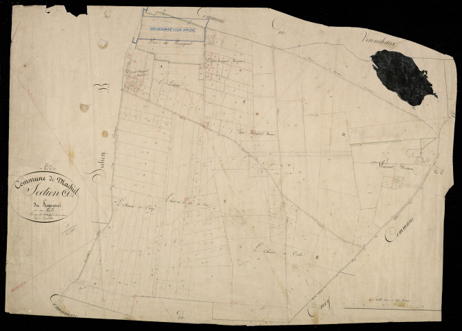 Plan du cadastre napoléonien - Machiel : Rossignol (Le), A