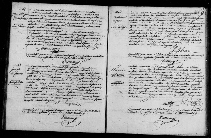 Amiens : mariages, décès