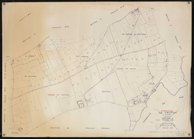 Plan du cadastre rénové - Le Crotoy : section A6