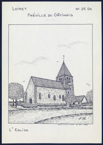 Fréville du Gâtinais (Loiret) : l'église - (Reproduction interdite sans autorisation - © Claude Piette)