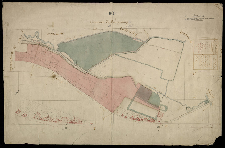 Plan du cadastre napoléonien - Fouencamps : Ouest (L'), A
