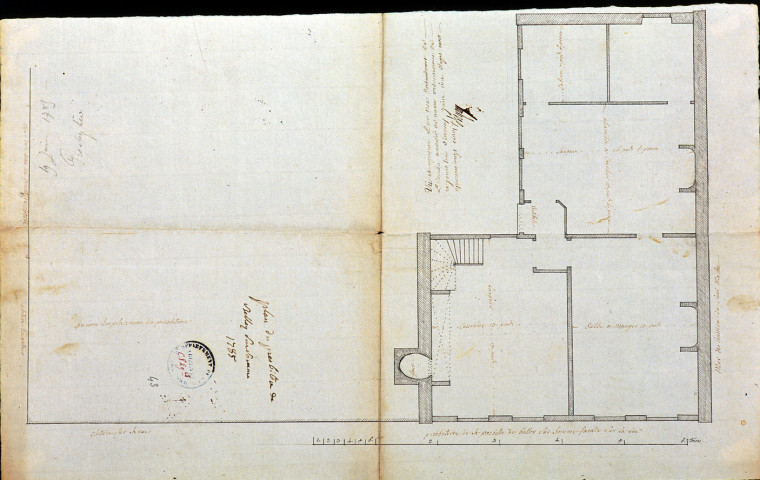 Plan du presbytère de Belloy