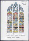 Huppy : vitrail dans le choeur de l'église, pan est - (Reproduction interdite sans autorisation - © Claude Piette)