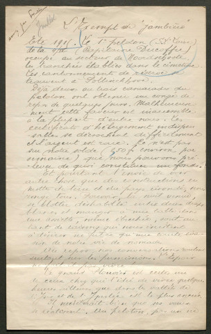 Témoignage de Ceulemans, Jacques et correspondance avec Jacques Péricard