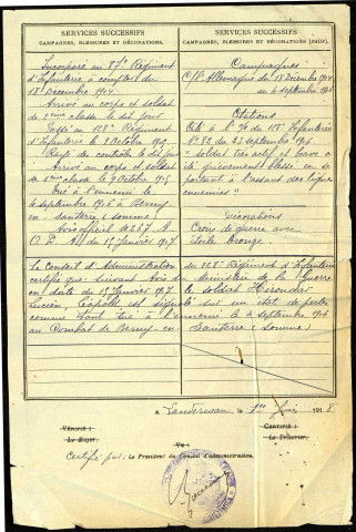 Hirondar, Lucien Léopold, né le 8 août 1895 à Querrieu (Somme), classe 1915, matricule n° 1378, Bureau de recrutement d'Amiens