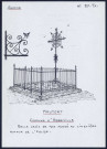 Mautort (faubourg d'Abbeville) : belle croix de fer forgé au cimetière - (Reproduction interdite sans autorisation - © Claude Piette)