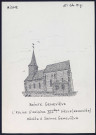 Sainte-Geneviève (Aisne) : église d'origine remaniée - (Reproduction interdite sans autorisation - © Claude Piette)