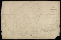 Plan du cadastre napoléonien - Meneslies (Marest-Ouste) : Plaine (La), section A de Oust-Marest devenue section D de Méneslie en 1870