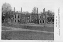 Le Château après le bombardement allemand