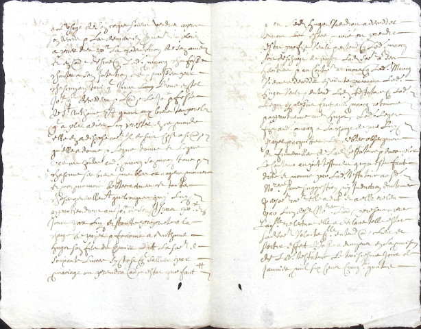Etude de Me François De Saint-Fuscien à Amiens (étude n°18). Minutes de l'année 1654