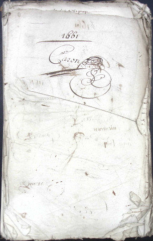 Etude de Me Louis Caron à Amiens (étude n°1). Minutes des années 1660-1661