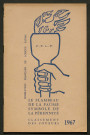 Opuscule (année 1967). Fédération française de Longue Paume : classement des joueurs. Le flambeau de la paume symbole de la pérennité