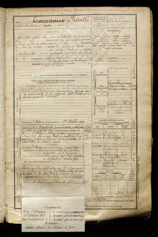 Fréville, Louis Norbert, né le 18 octobre 1885 à Sotteville-lès-Rouen (Seine-Maritime), classe 1905, matricule n° 72, Bureau de recrutement d'Abbeville