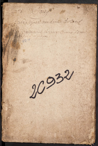 Centième denier du bureau de Conty pour la période du 4 août 1710 au 22 juin 1714