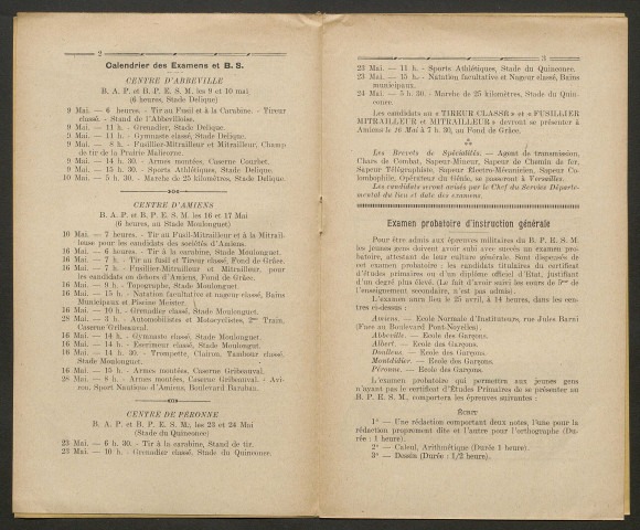 Bulletin mensuel de la Commission Consultative d'Education Physique et du Service Départemental d'Education Physique et Préparation Militaire Elémentaire de la Somme, numéro 6 (2e année)