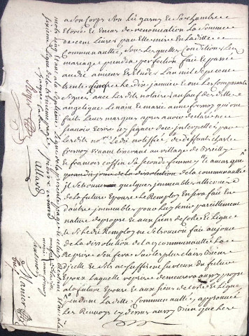 Etude de Me Firmin Magnier à Amiens (étude n°4). Minutes de l'année 1735