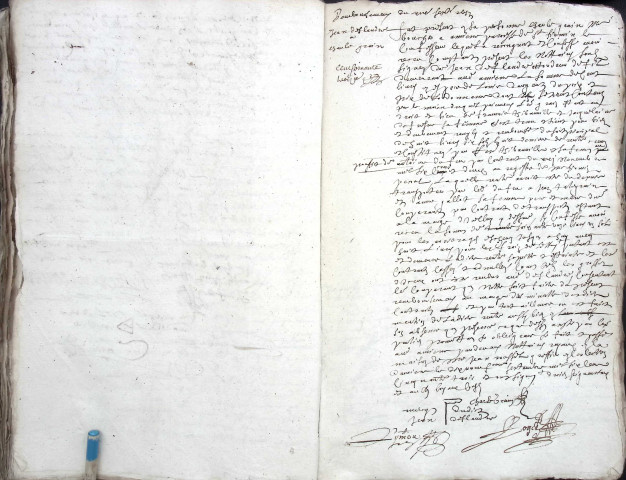 Etude de Me Antoine Limeu à Amiens (étude n°6). Minutes de l'année 1653