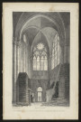 Mémoires de la Société académique de l'Oise. Vue intérieure de l'abside de l'église Saint-Barthélémy de Beauvais