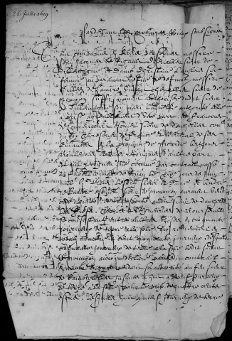 Etude de Me Antoine Limeux à Amiens (étude n°11). Minutes des années 1618-1619