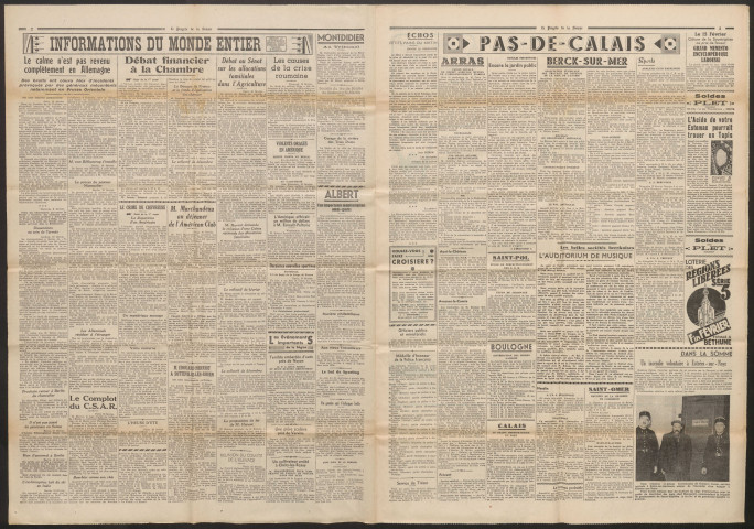 Le Progrès de la Somme, numéro 21331, 11 février 1938