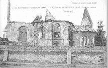 La France reconquise (1917) - L'église de Rethonvillers en ruines