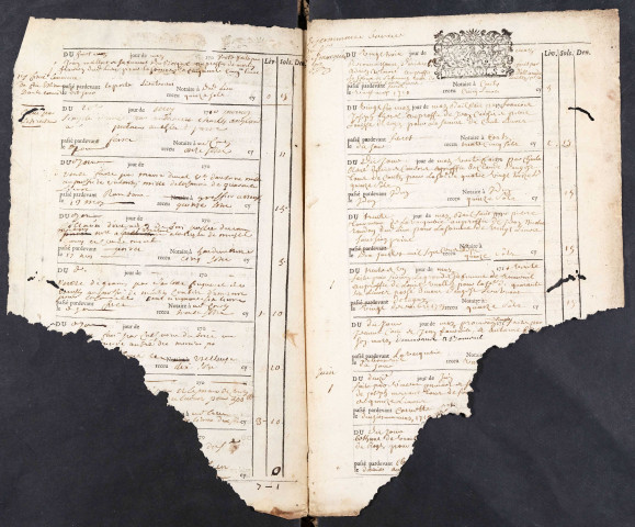 Contrôle des actes du bureau de Conty pour la période du 2 mai 1710 au 5 janvier 1711