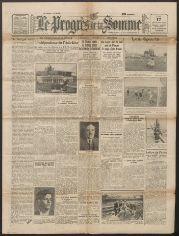 Le Progrès de la Somme, numéro 20098, 17 septembre 1934