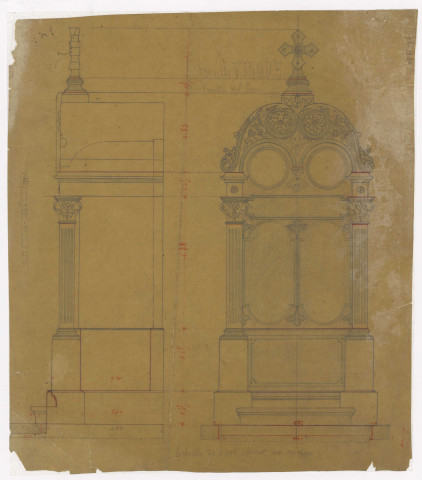 Amiens. Cimetière de Saint-Pierre. Tombeau de la famille Vinque