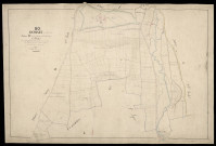 Plan du cadastre napoléonien - Domart -en-Ponthieu (Domart) : Clapet (Le) ; Vallée d'Harengue (La), D1