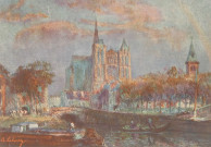 La Cathédrale d'Amiens: effet de soleil d'automne