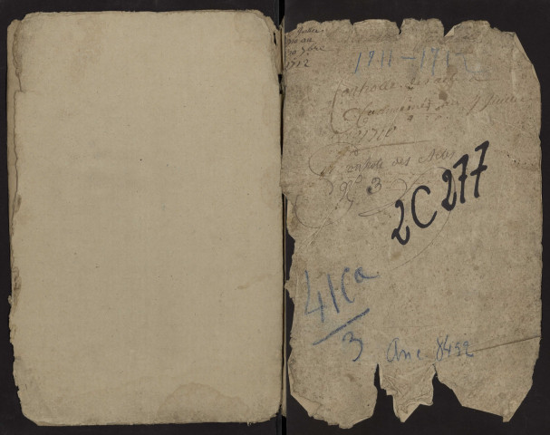 Contrôle des actes du bureau d'Airaines pour la période du 4 juillet 1710 au 13 octobre 1712