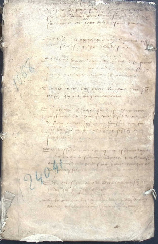 Etude de Me François Lecaron à Amiens (étude n°11). Minutes de l'année 1668