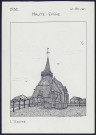 Haute-Epine (Oise) : l'église - (Reproduction interdite sans autorisation - © Claude Piette)