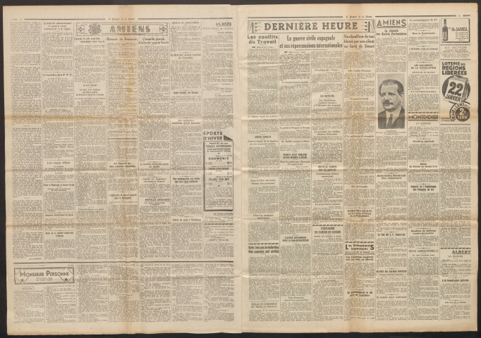 Le Progrès de la Somme, numéro 20941, 10 janvier 1937